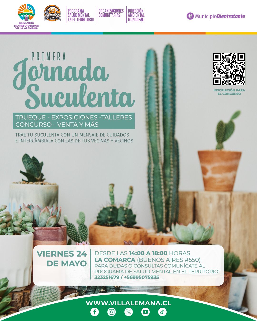 PLANTAS Y SUCULENTAS SE TOMAN LA COMARCA DE VILLA ALEMANA