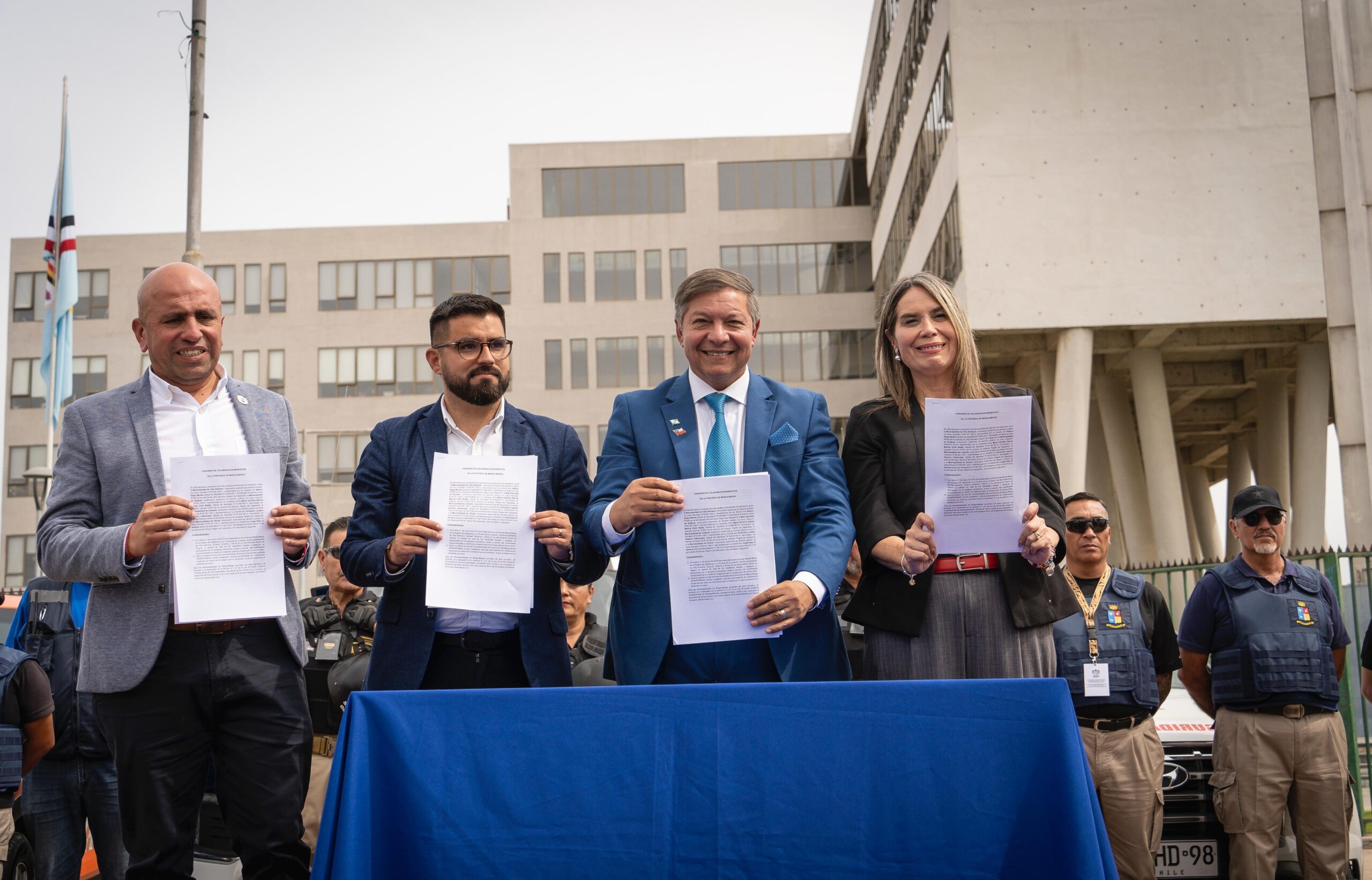 ALCALDES DE MARGA MARGA FIRMAN HISTÓRICO CONVENIO DE COLABORACIÓN