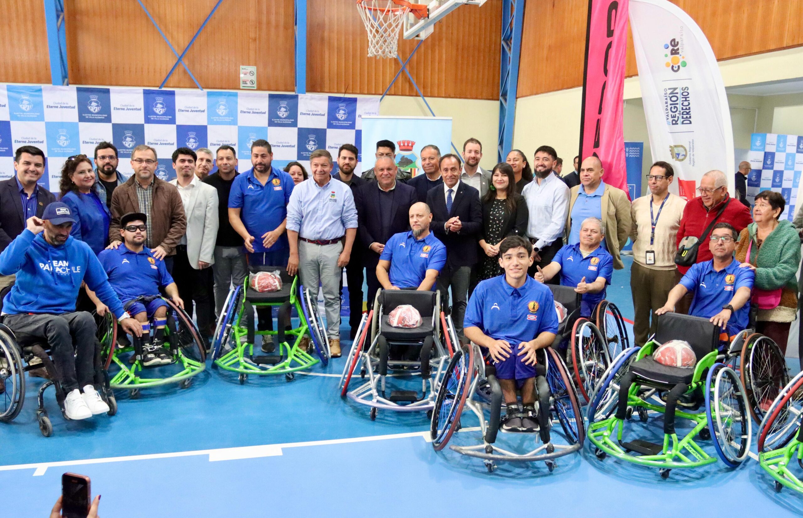 ENTREGA DE SILLAS DE RUEDAS DEPORTIVAS PARA EL CLUB WEICHAFE DE VILLA ALEMANA EN EL MARCO DEL PROYECTO ‘TEAM VALPO’
