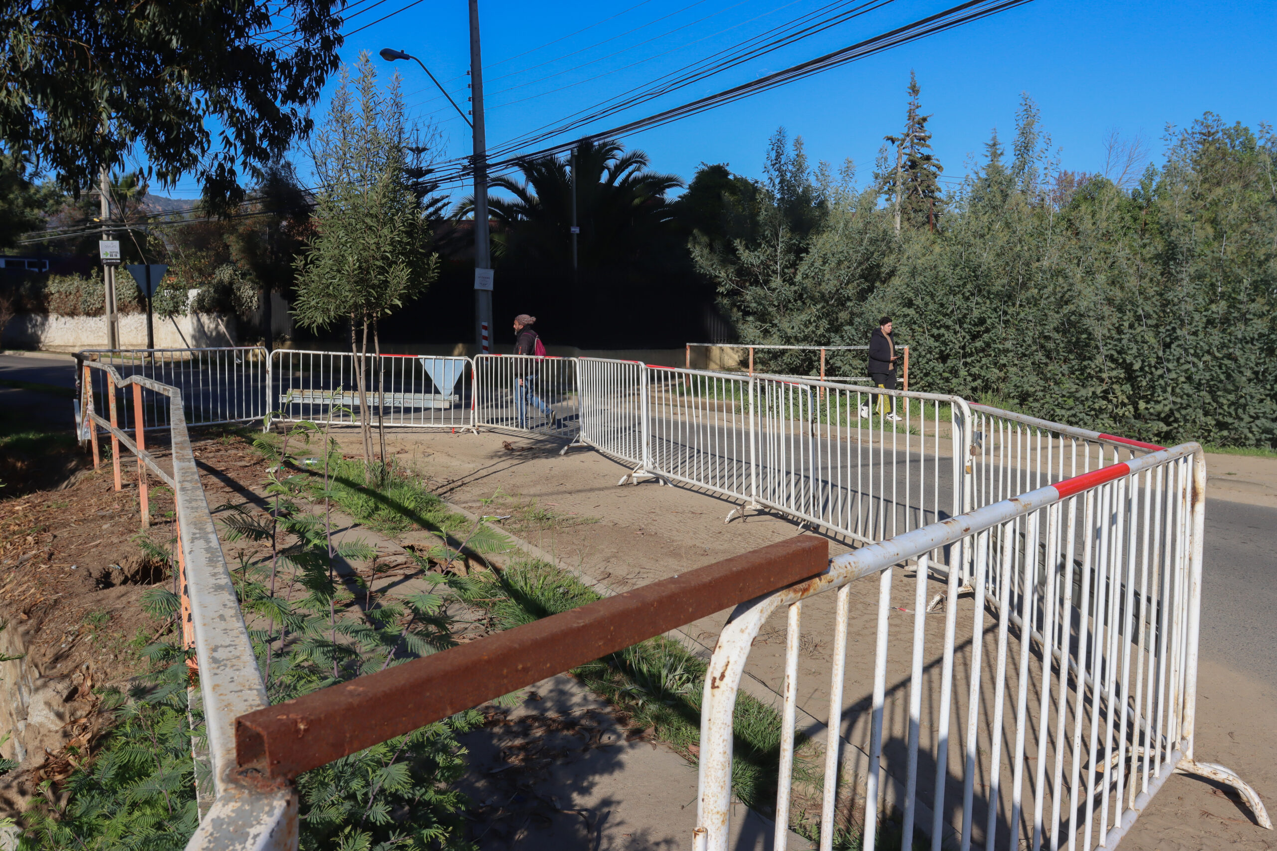 Inician reparación transitoria de puente El Rincón en Villa Alemana