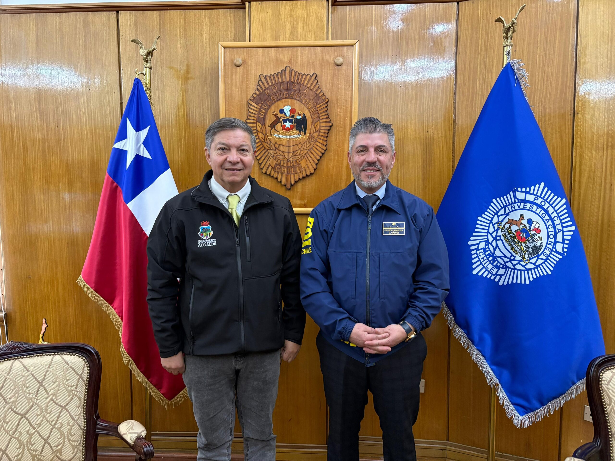 Municipalidad de Villa Alemana y PDI refuerzan coordinación para enfrentar delincuencia en la comuna