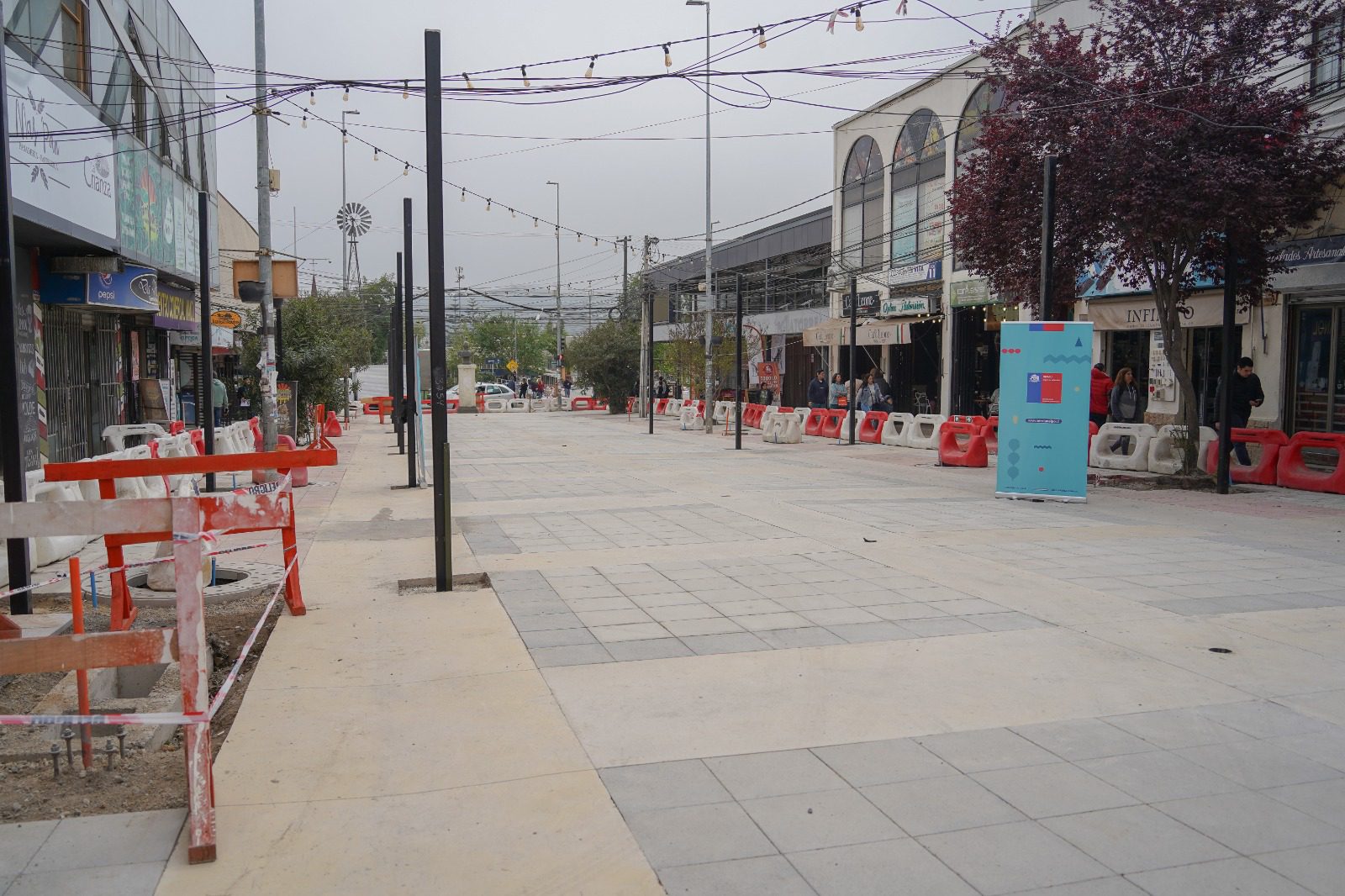 Un 56% de avance llevan obras del tradicional Paseo Latorre en Villa Alemana