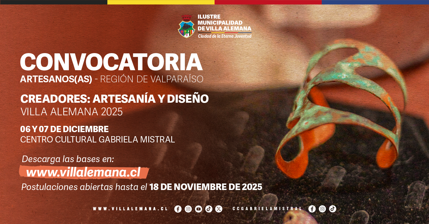 ¡Convocatoria abierta a artesanos de la Región de Valparaíso!