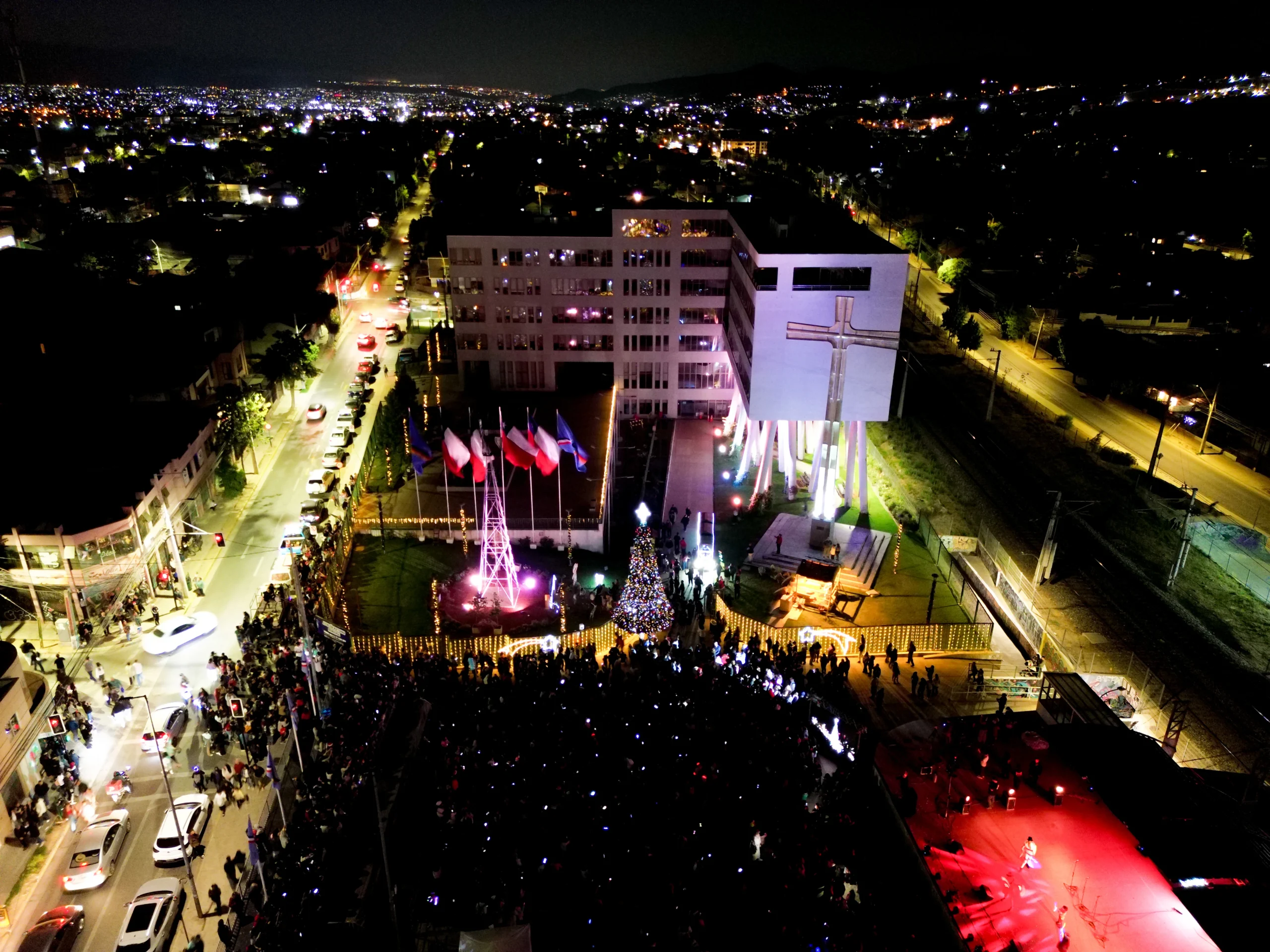 Villa Alemana se llenó de magia navideña