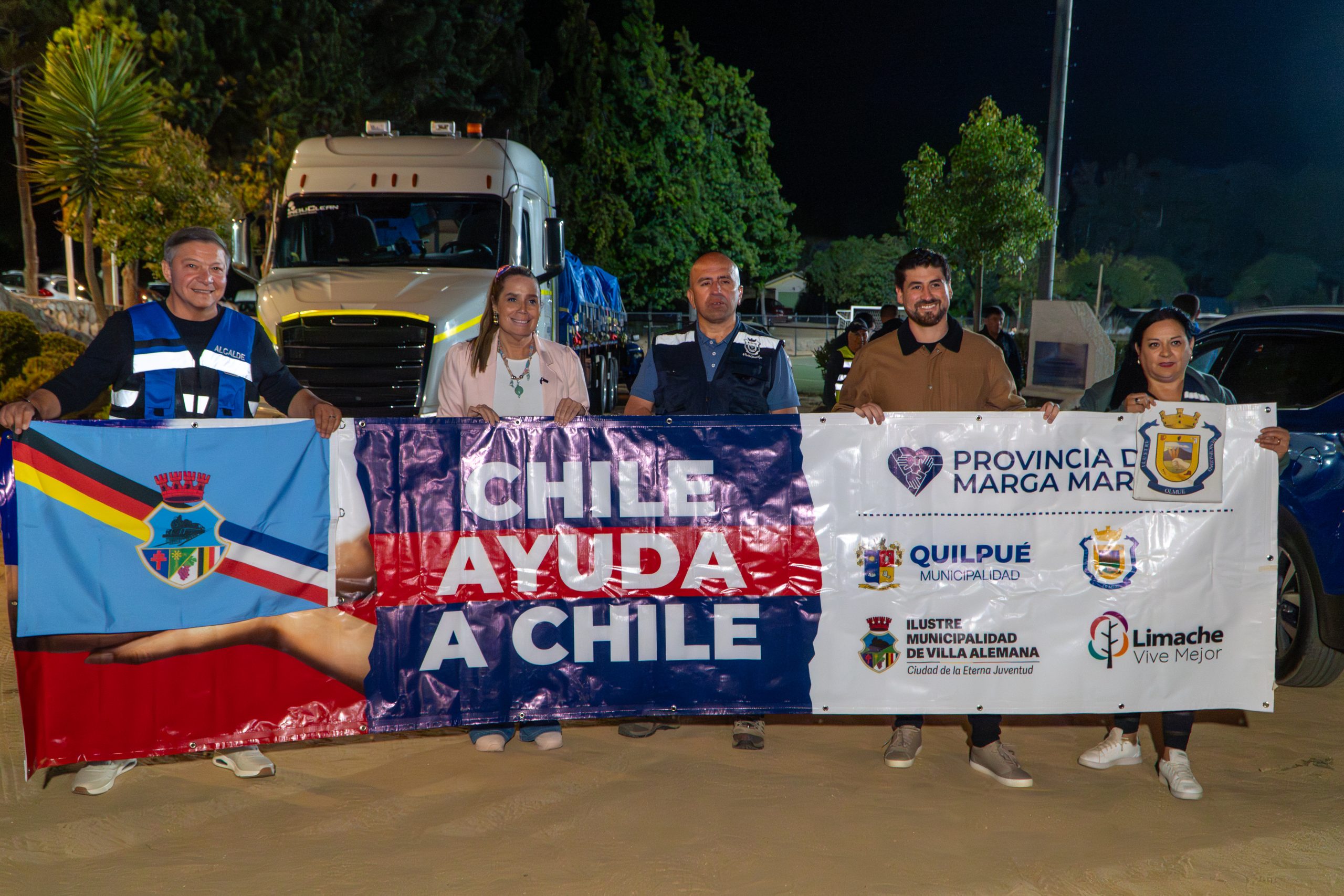 Provincia de Marga Marga reunió más de 80 toneladas en donaciones para familias damnificadas por los incendios del sur