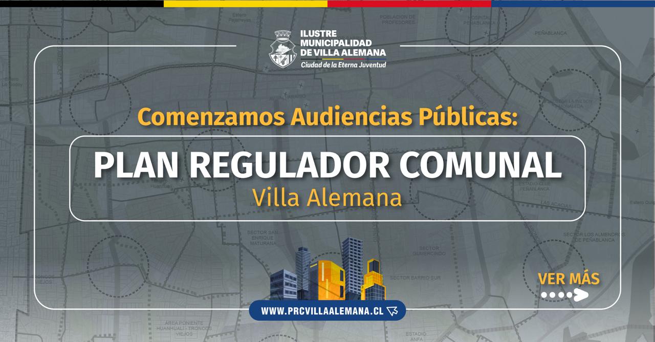 Villa Alemana comienza audiencias públicas del anteproyecto del Plan Regulador Comunal