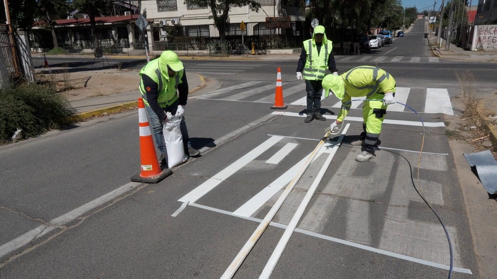 Villa Alemana se alista para recibir marzo con demarcación vial en 80 puntos críticos de la comuna