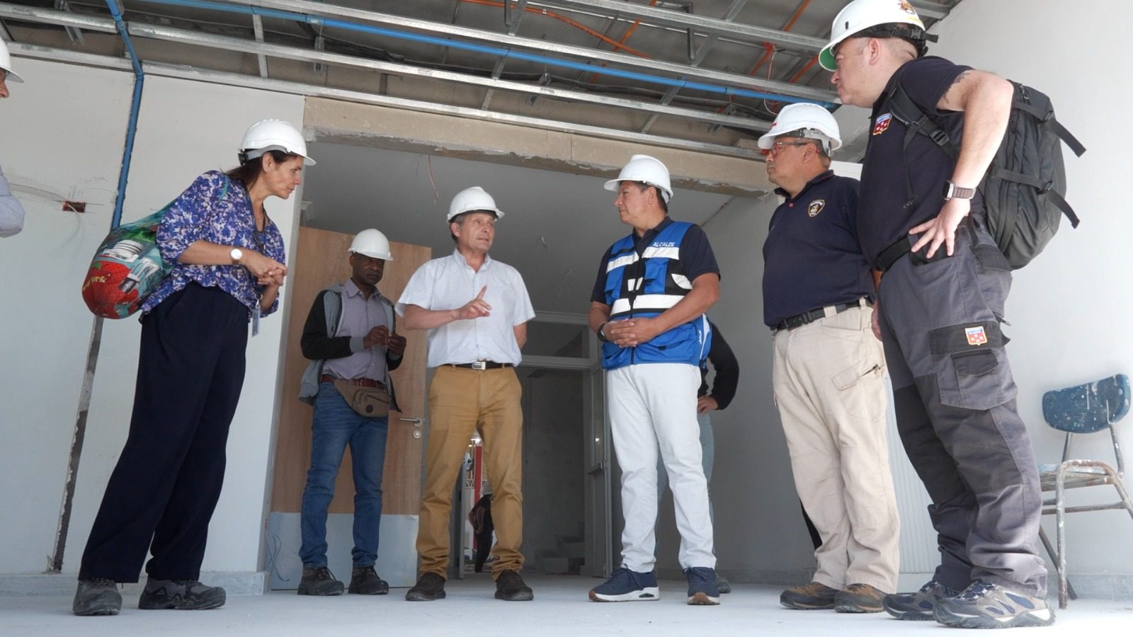 Construcción del nuevo cuartel de la 1ª Compañía de Bomberos de Villa Alemana presenta un 85% de avance