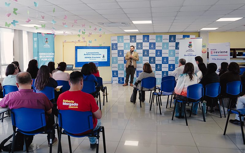 SENDA y Municipalidad de Villa Alemana lanzan programa de prevención en el área de educación