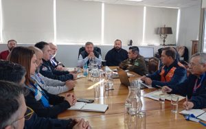 Autoridades y organismos de emergencia participan en sesión extraordinaria del COGRID para coordinar el Plan Invierno 2026 ante el sistema frontal en Villa Alemana.