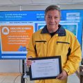 Alcalde Nelson Estay durante su certificación para aplicar la Ficha Básica de Emergencia (FIBE), destinada a fortalecer la atención de familias afectadas por emergencias en Villa Alemana.