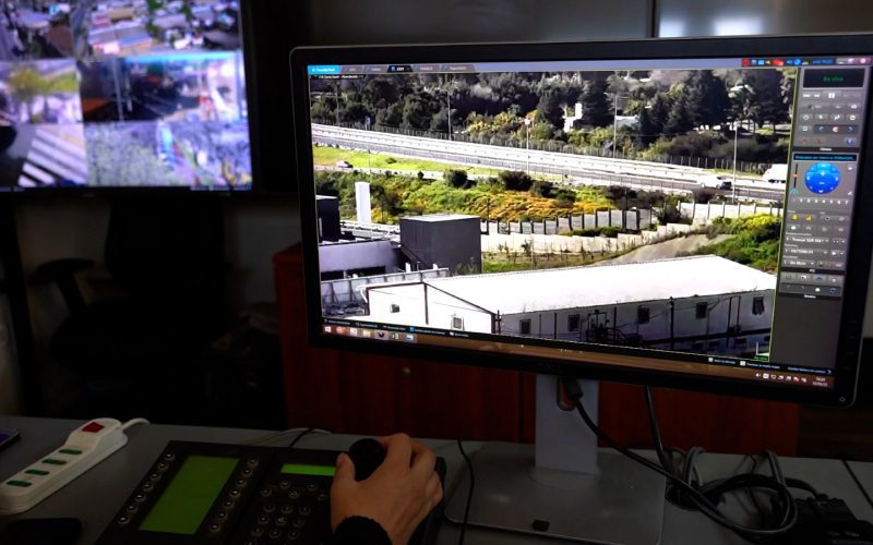 Cámaras de seguridad municipal en Villa Alemana.