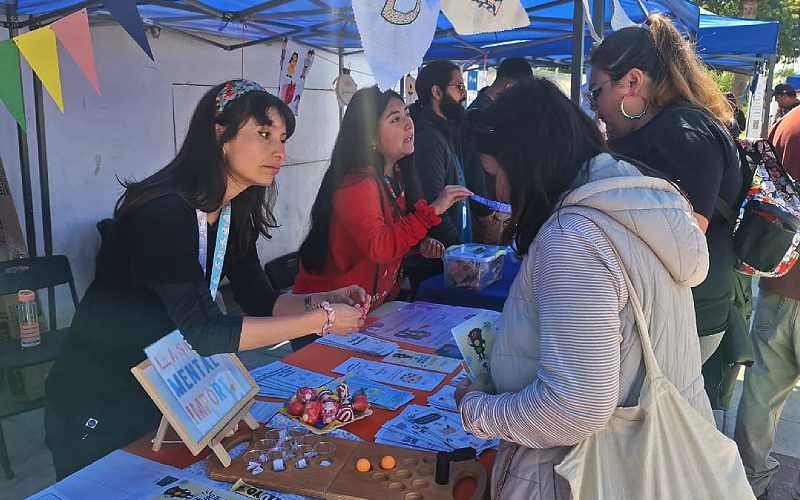 Participantes y organizaciones en la Segunda Feria de Salud Mental, Apoyos y Cuidados de Villa Alemana.
