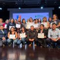 Participantes del Programa Mujeres Jefas de Hogar durante una actividad de certificación en Villa Alemana.